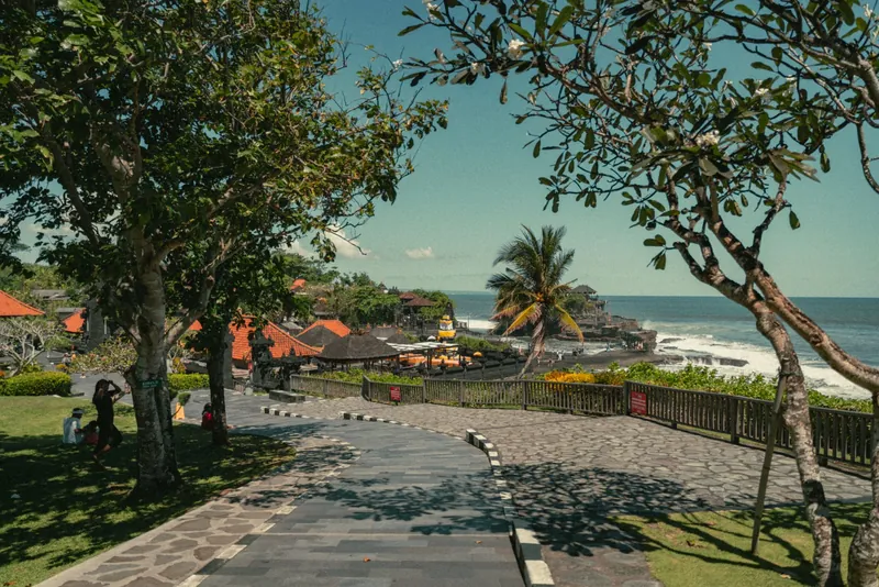 Tanah Lot temple on the coast of Bali, Indonesia