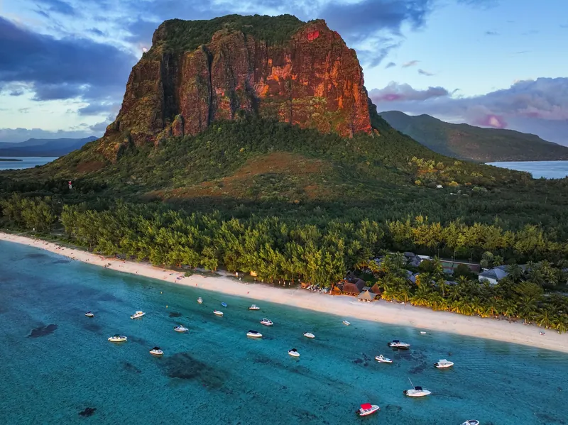 Le Morne Brabant and the surrounding coast of Mauritius